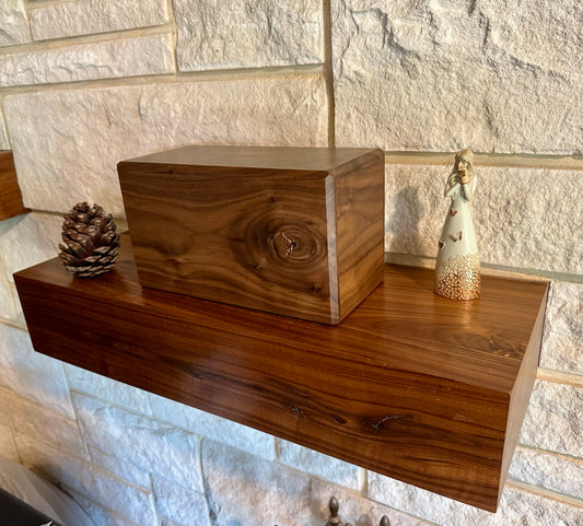 The Ridgeline — Solid Walnut Memorial Urn