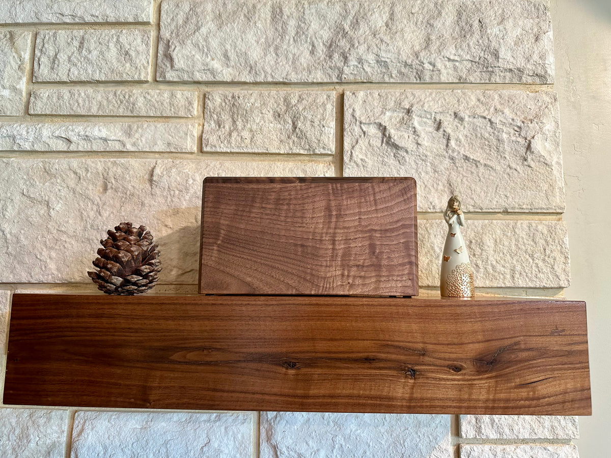The Ridgeline No. 2 — Curly Walnut Memorial Urn