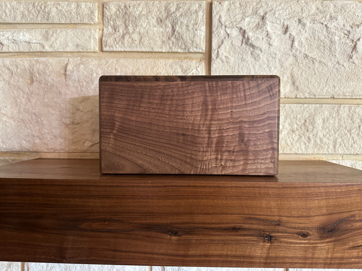 The Ridgeline No. 2 — Curly Walnut Memorial Urn