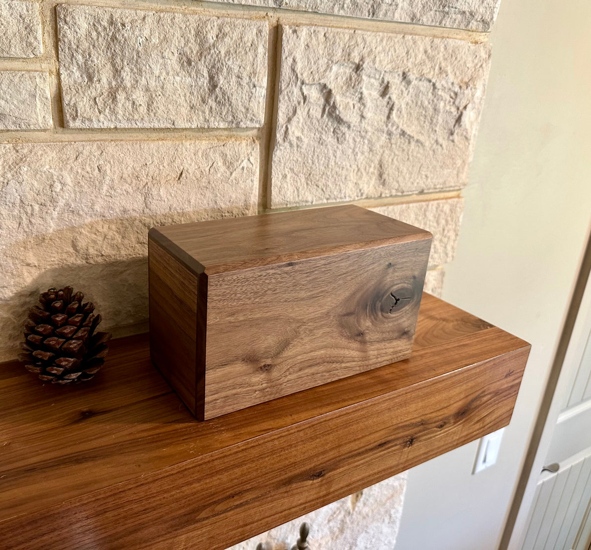 The Ridgeline — Solid Walnut Memorial Urn