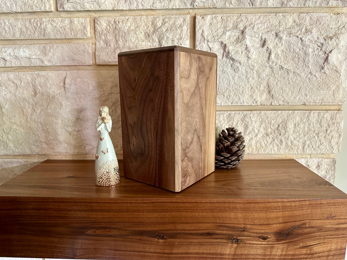 The Aaron No. 2 — Solid Walnut Memorial Urn
