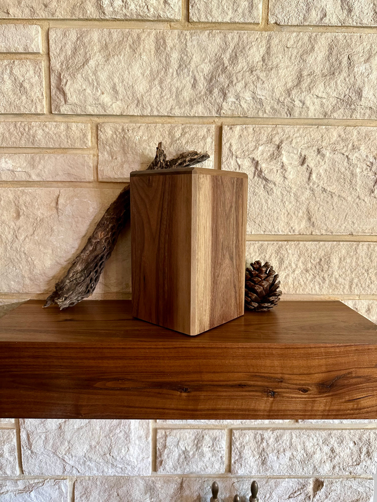 The Aaron — Solid Walnut Memorial Urn