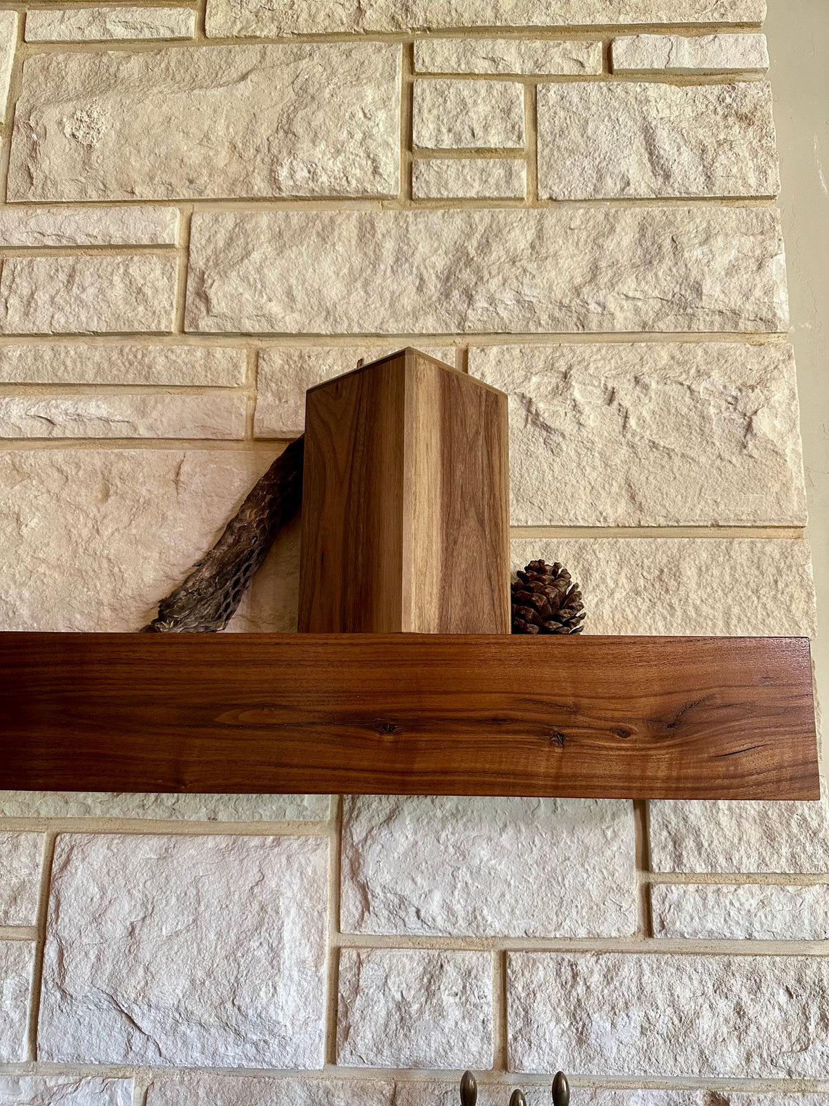 The Aaron — Solid Walnut Memorial Urn