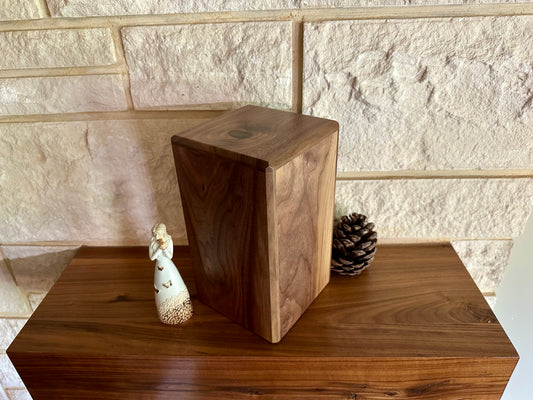 The Aaron No. 2 — Solid Walnut Memorial Urn