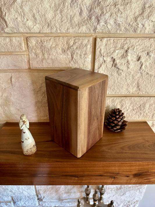 The Aaron — Solid Walnut Memorial Urn