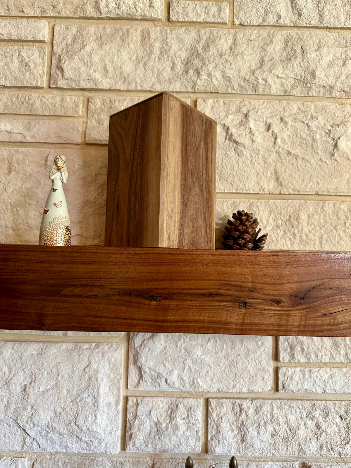 The Aaron — Solid Walnut Memorial Urn