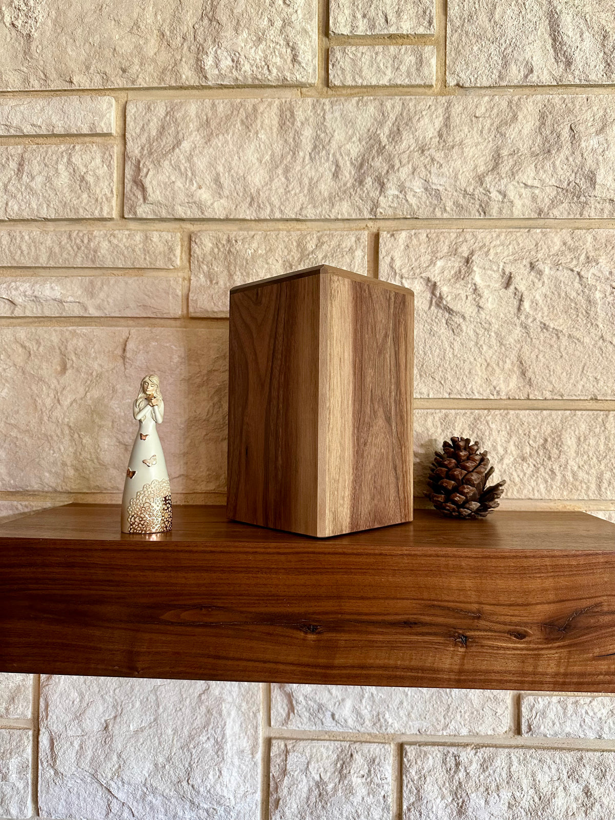 The Aaron — Solid Walnut Memorial Urn
